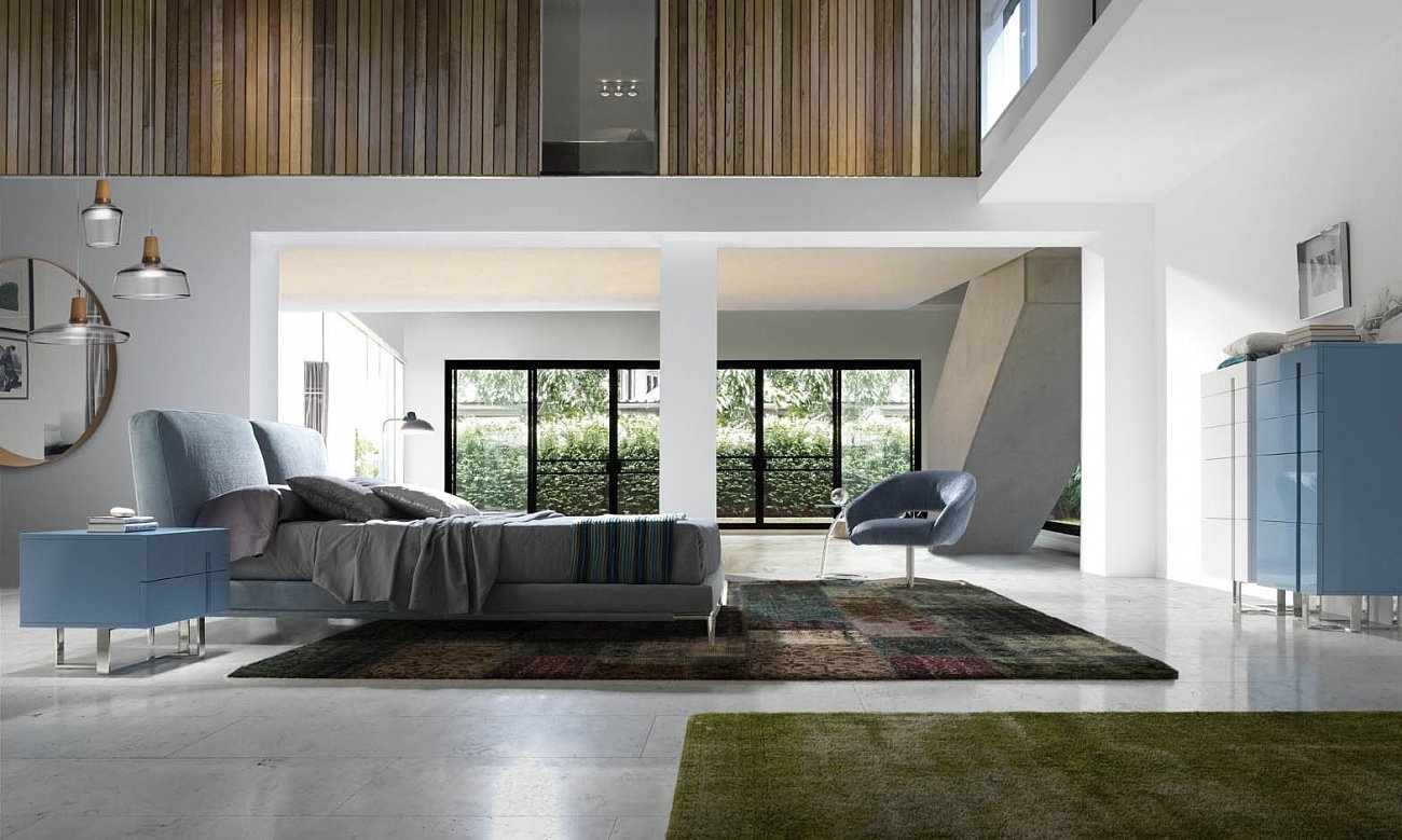 Комод с пятью ящиками с металлическими ножками голубой Experiencia от Angel Cerda ANGEL CERDA ДИЗАЙНЕРСКИЕ, ENCANTO 00-3865657 Голубой  - Вид №2