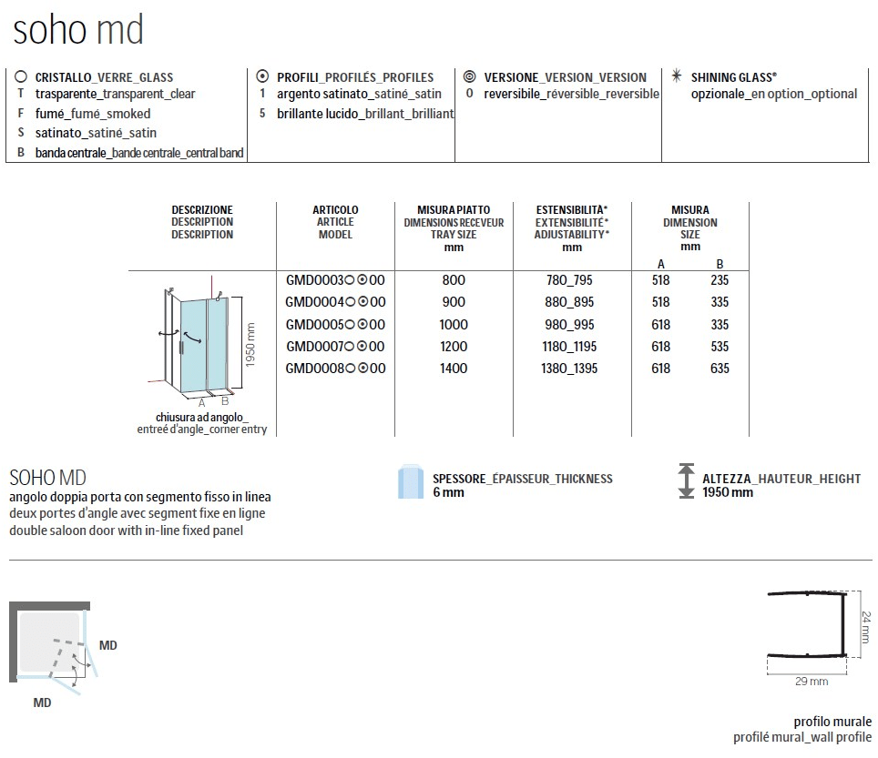 Glass1989 Душевая кабина угловая стеклянная Showering sun-id-1380401 - Вид №1