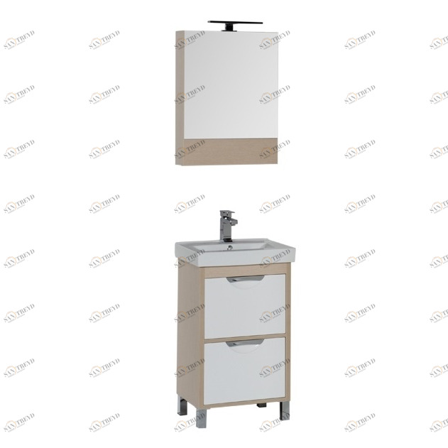 Комплект мебели Aquanet Гретта 50 светлый дуб 00172205