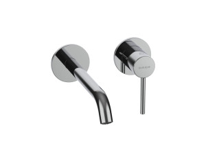 Однорычажный настенный смеситель для раковины с 2 отверстиями