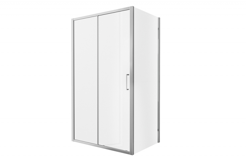 Душевое ограждение (без поддона), одна раздвижная дверь LINE BS120.3101A bravat - Вид №2