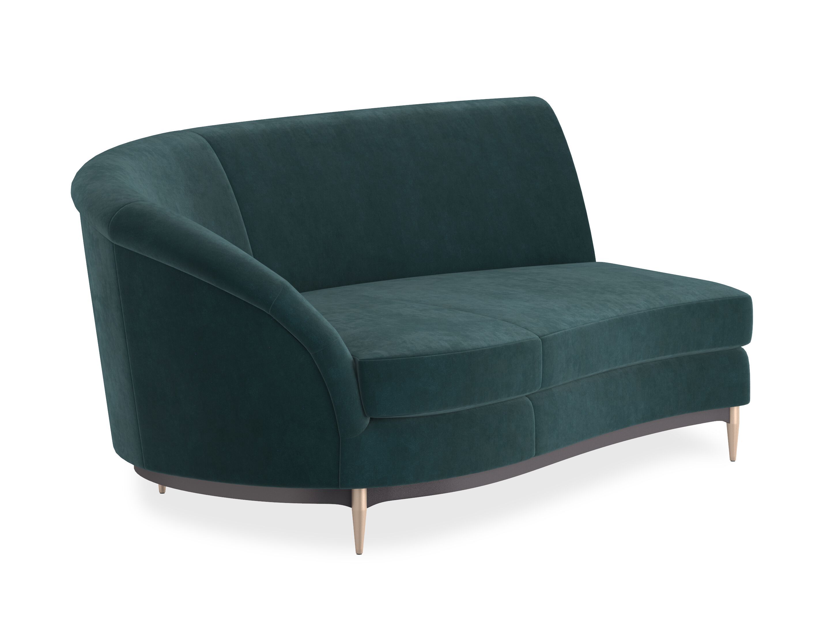 2-местный бархатный изогнутый диван Caracole Three'S Company Laf ARCH-00096575 - Вид №25