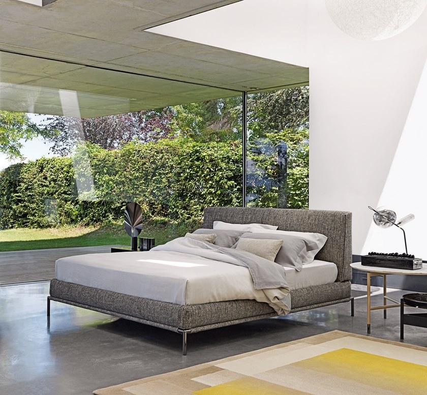 Flou Двуспальная кровать с обивкой и съемным чехлом из ткани Icon sun-id-1414597 - Вид №2