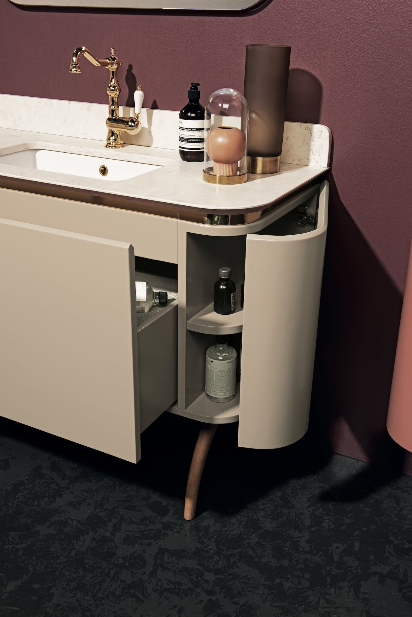 Напольная раковина с ящиком и дверцами Gaia Mobili Contemporary ARCH-00084154 - Вид №3