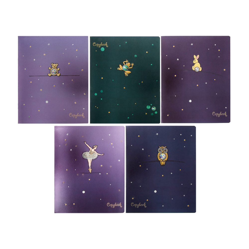 28317 Тетрадь "Багарт-Бриллиантовая коллекция" А5 48 л. клетка ПЗБМ 