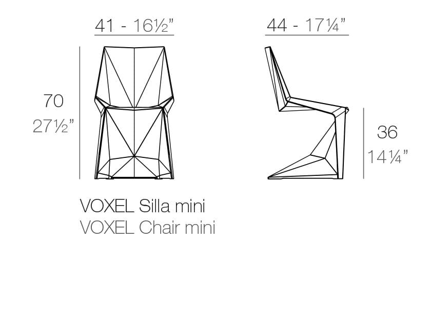Штабелируемый стул из полипропилена Vondom воксель ARCH-00147737 - Вид №8