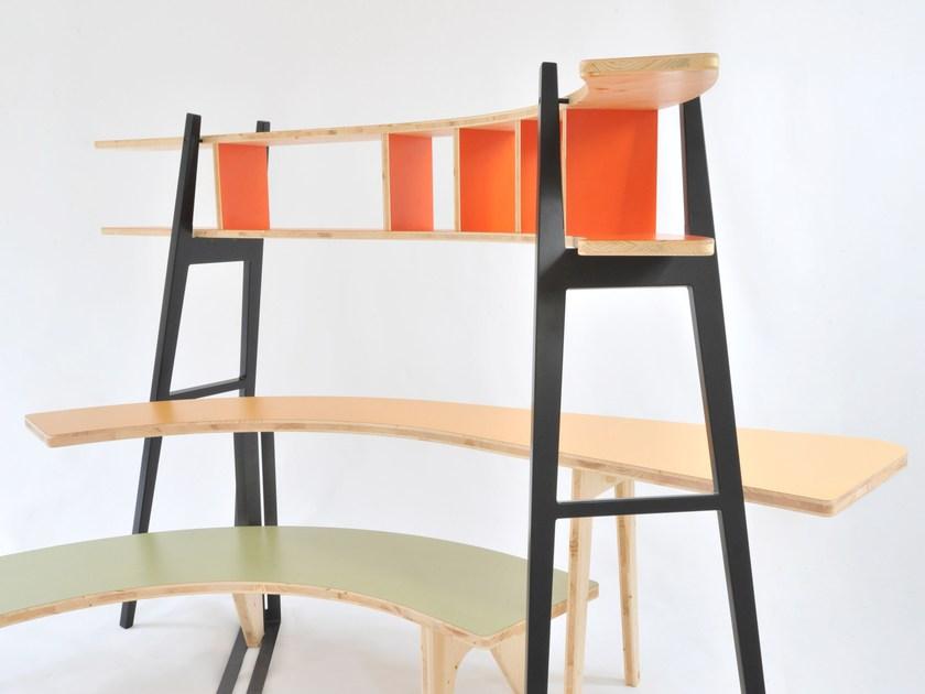 smarin Отдельностоящий модульный книжный шкаф из дерева Le hasard sun-id-1447112 - Вид №3