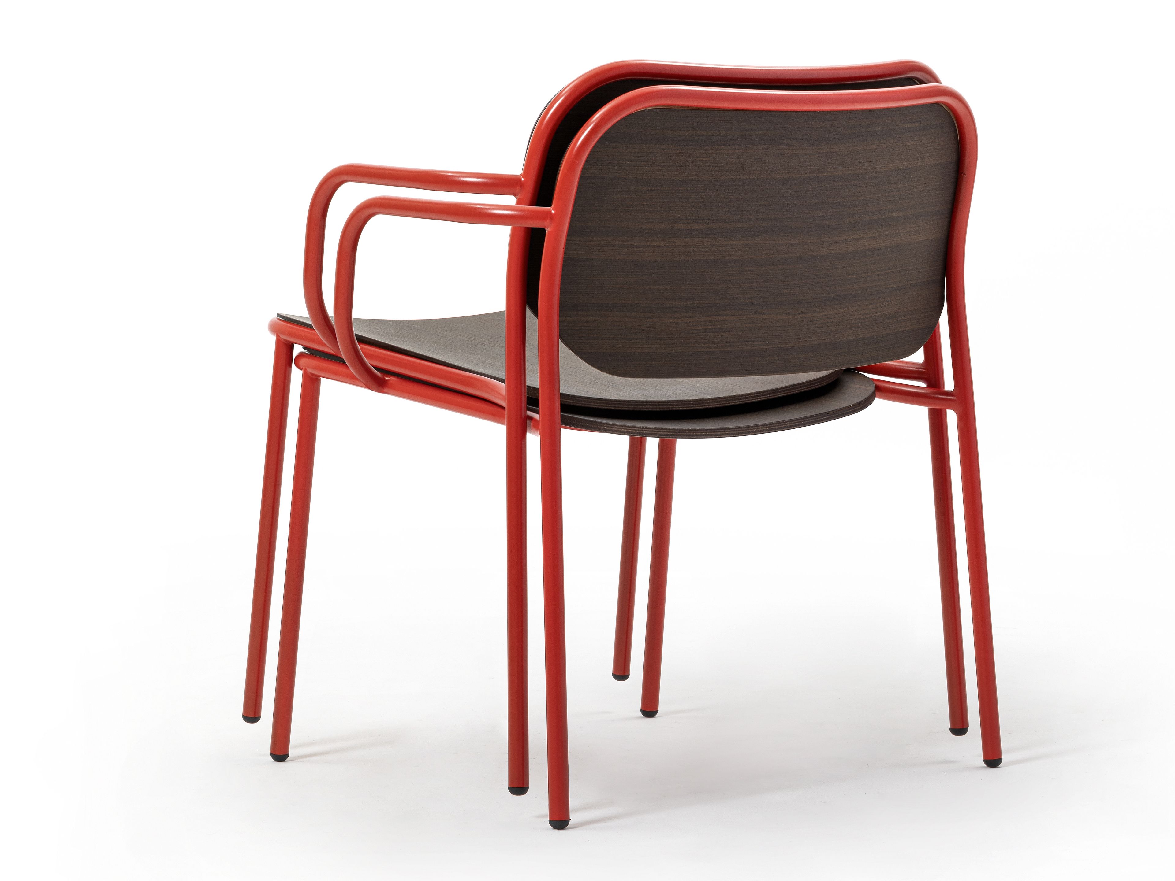 Деревянный штабелируемый стул с подлокотниками TrabA' Metis ARCH-00147027 - Вид №2