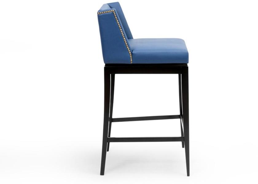 Mytto Высокий кожаный табурет с подставкой для ног Larforma sun-id-1366880 - Вид №2