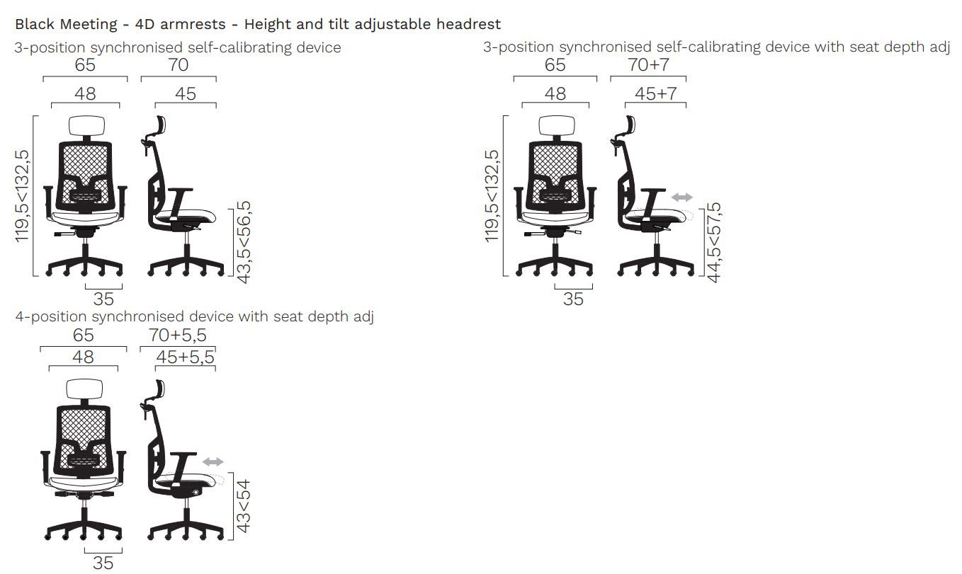 Вращающееся офисное кресло с подголовником FREZZA Kiku ARCH-00067425 - Вид №8