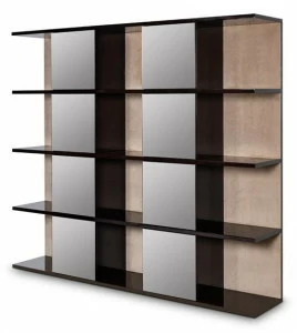 Stylish Club Открытый книжный шкаф из фанерованной древесины Manhattan Scf.m22