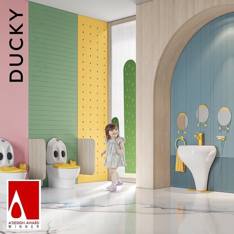 DC360-00CB00E-0000 DUCKY Унитаз детский с биде Creavit Ducky  - Вид №1