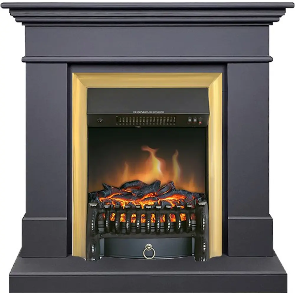 Каминокомплект Royal Flame California STD SFT разборный Fobos FX Brass 1.5 кВт цвет серый графит 89396855 STLM-2126948 