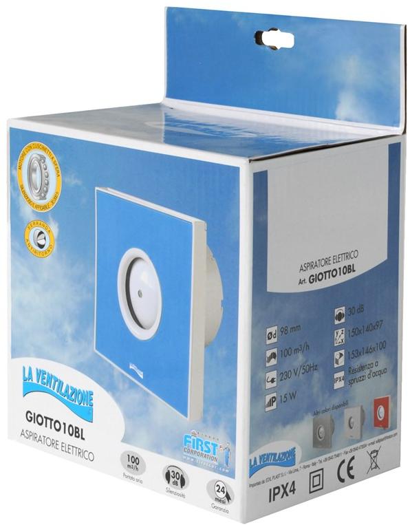 First Corporation Настенный осевой вентилятор La ventilazione Giotto10bl - Вид №1