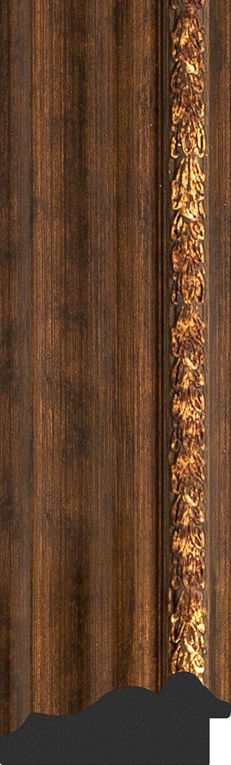 BY 3361 Зеркало с фацетом в багетной раме - римская бронза 88 mm EVOFORM Exclusive - Вид №3