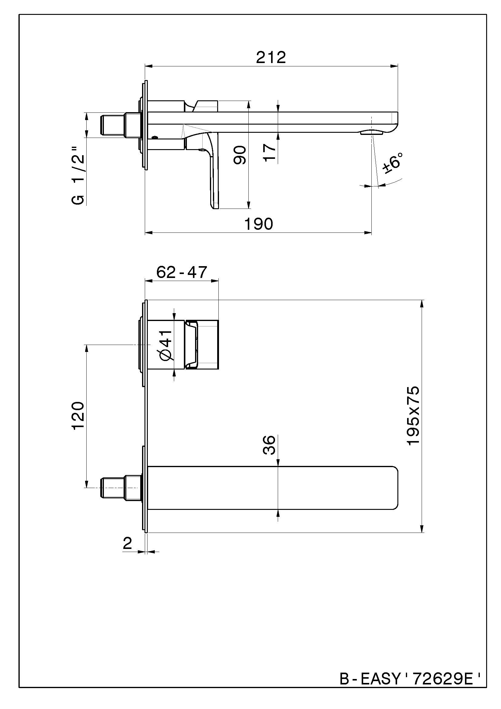 Смеситель для раковины без слива Newform B-EASY ARCH-00116663 - Вид №2