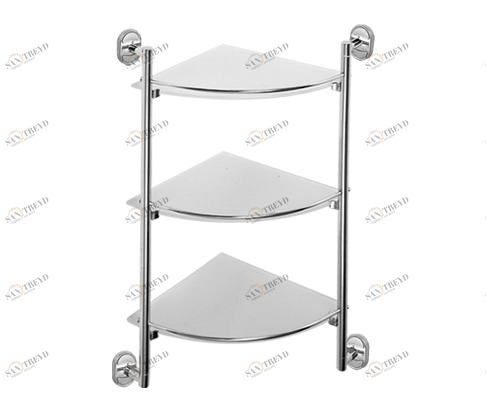 Полка угловая 3-эт. (стекло) F1907-3 FRAP 2411575