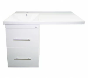 Тумба Мексика-50 под стиральную машину бел. эмаль с раков. Мексика-105 L (лев.) D