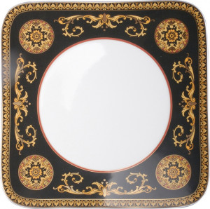 81027 Rosenthal Versace Тарелка обеденная квадратная Rosenthal Versace Медуза 27см, фарфор Фарфор