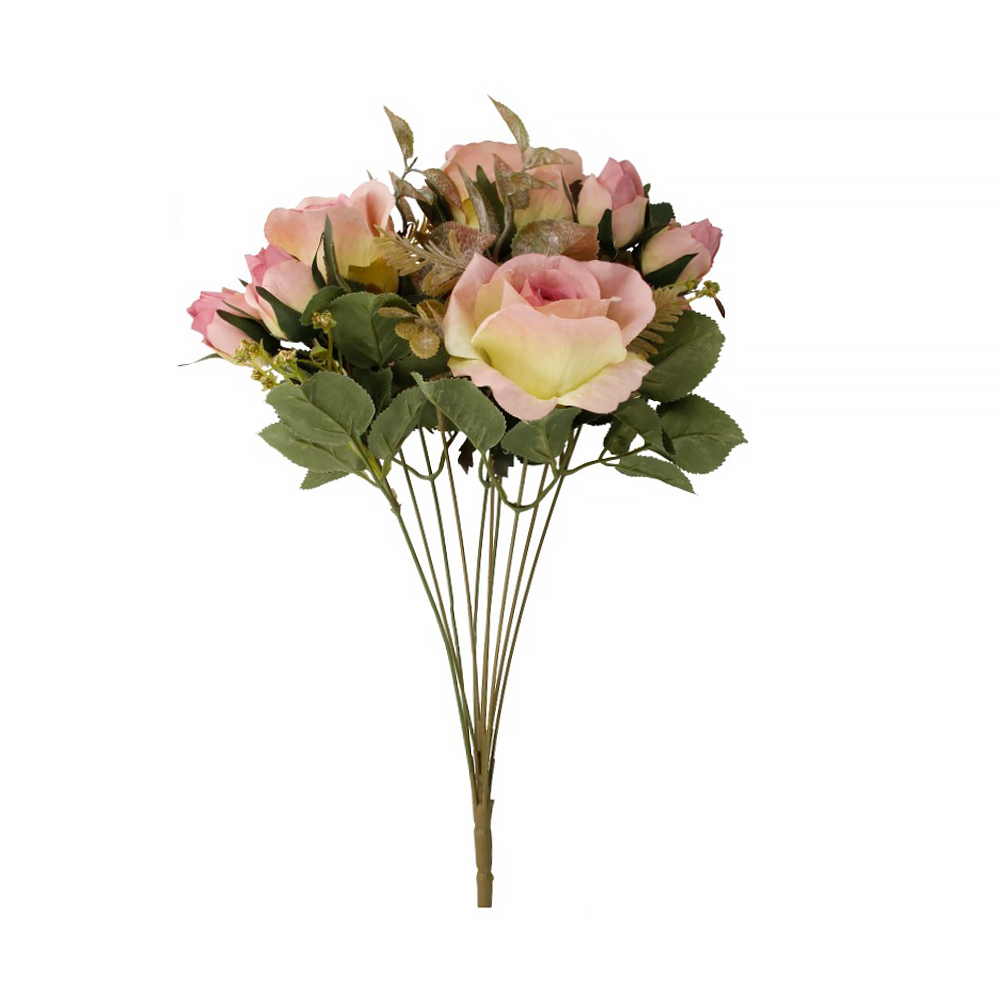 0171 Искусственное растение Букет роз с дек. зеленью 46 см ткань полиэстер KEP KEP 