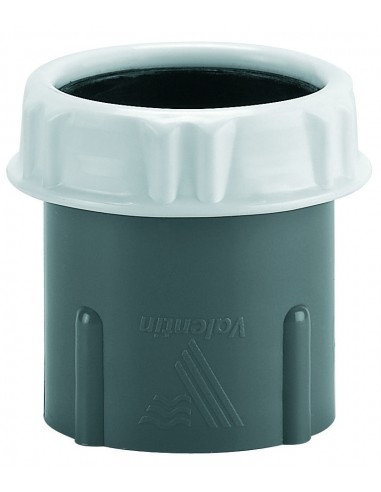 809900 093 90  Насадка для шланга Fitoflex, Д. 40 мм, с пластиковой гайкой и коническим уплотнением, серый пластик Valentin Серый  - Вид №1