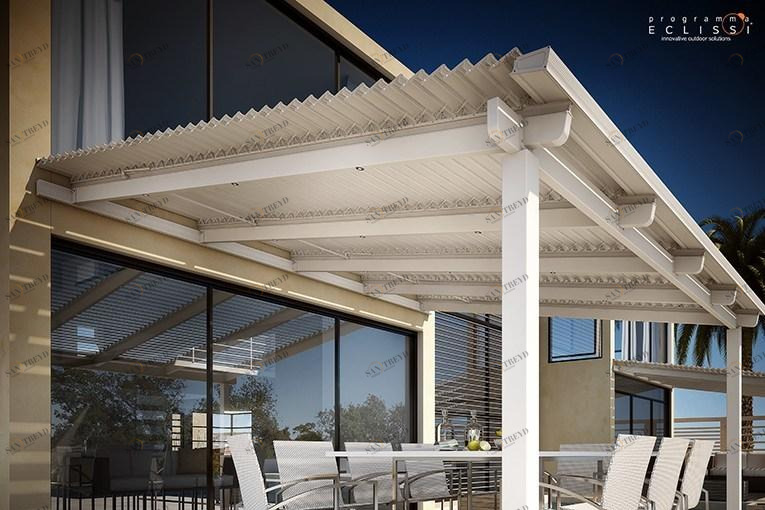 DIRELLO Пристроенная пергола с регулируемыми жалюзи sun-id-1467444