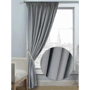 Штора на ленте 160х260 см цвет серый