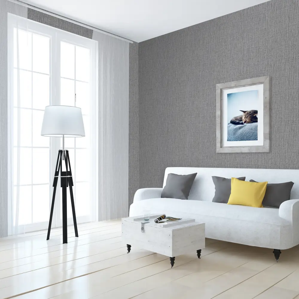 Обои флизелиновые Grandecolife Linea графитовые 0.53 м A42107 85246694 STLM-2035762 - Вид №3
