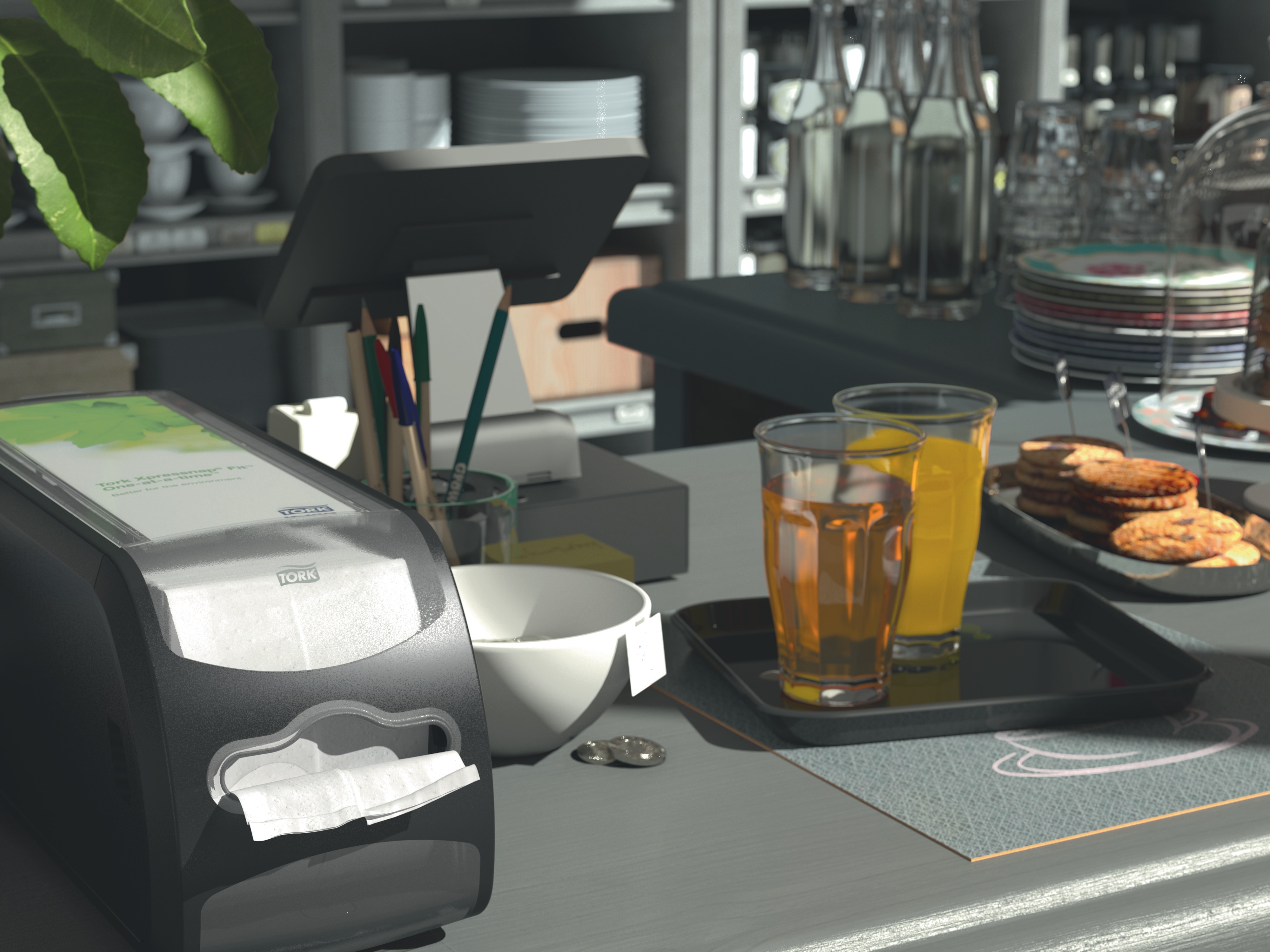 27290100 Диспенсер для салфеток Xpressnap fit® Tork  - Вид №1