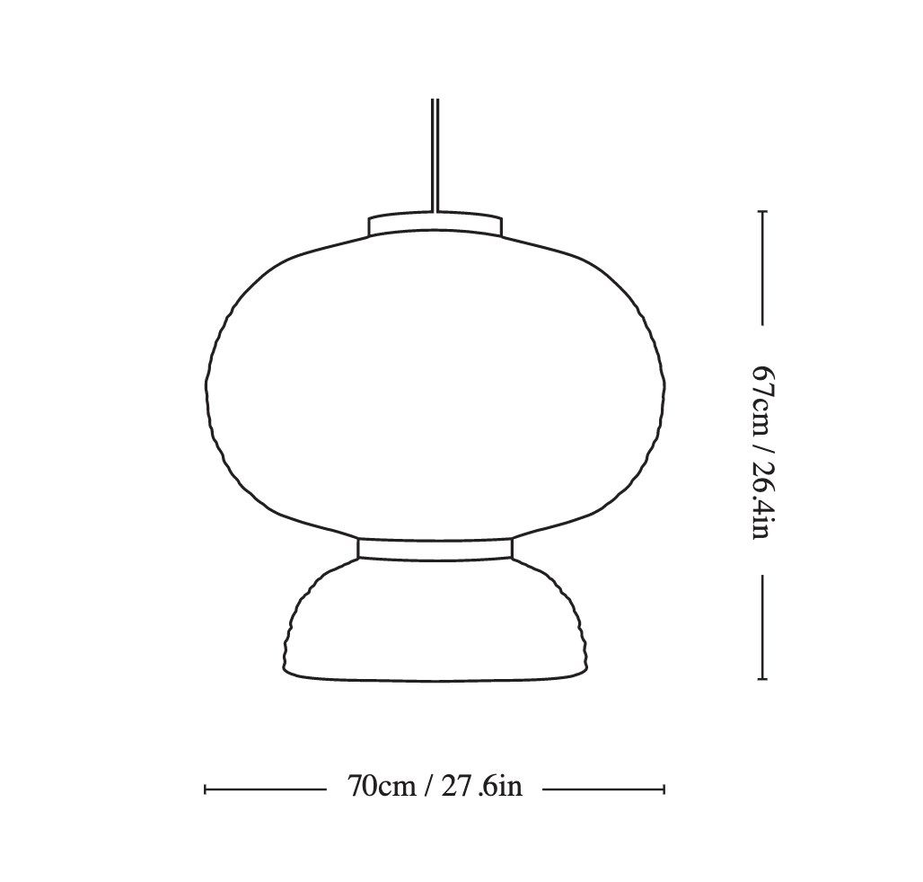 Рисовая бумага подвесной светильник In Stock &amp ARCH-00014268 - Вид №9