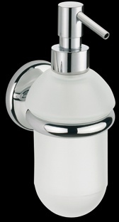 GH127 Дозатор для жидкого мыла, настенный, из матового стекла 0,275 л bagno&associati GRAND HOTEL