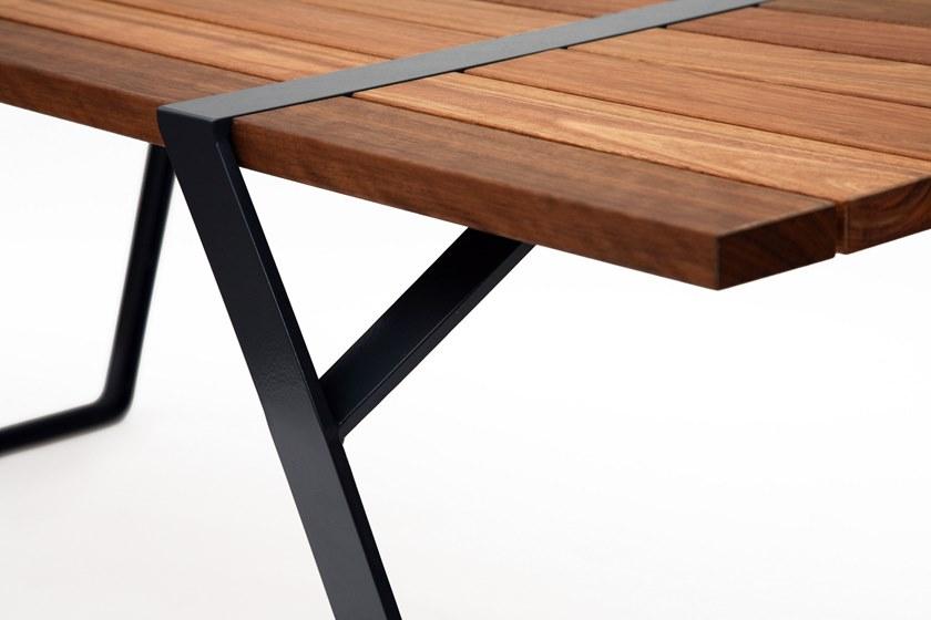 Ross Gardam Прямоугольный стол из стали и дерева Flint sun-id-1424236 - Вид №6