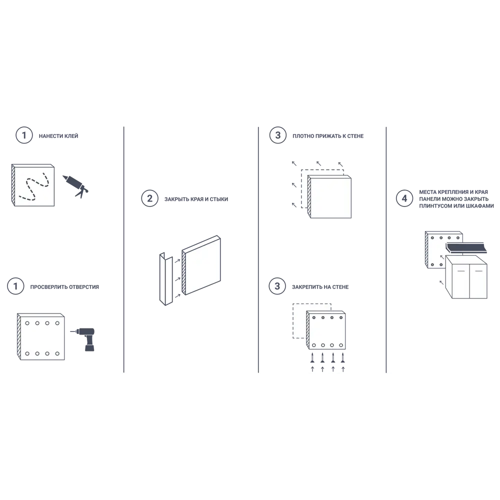 Стеновая панель Маренго Delinia 300x0.6x65 см ДСП цвет белый STLM-2146323 - Вид №9