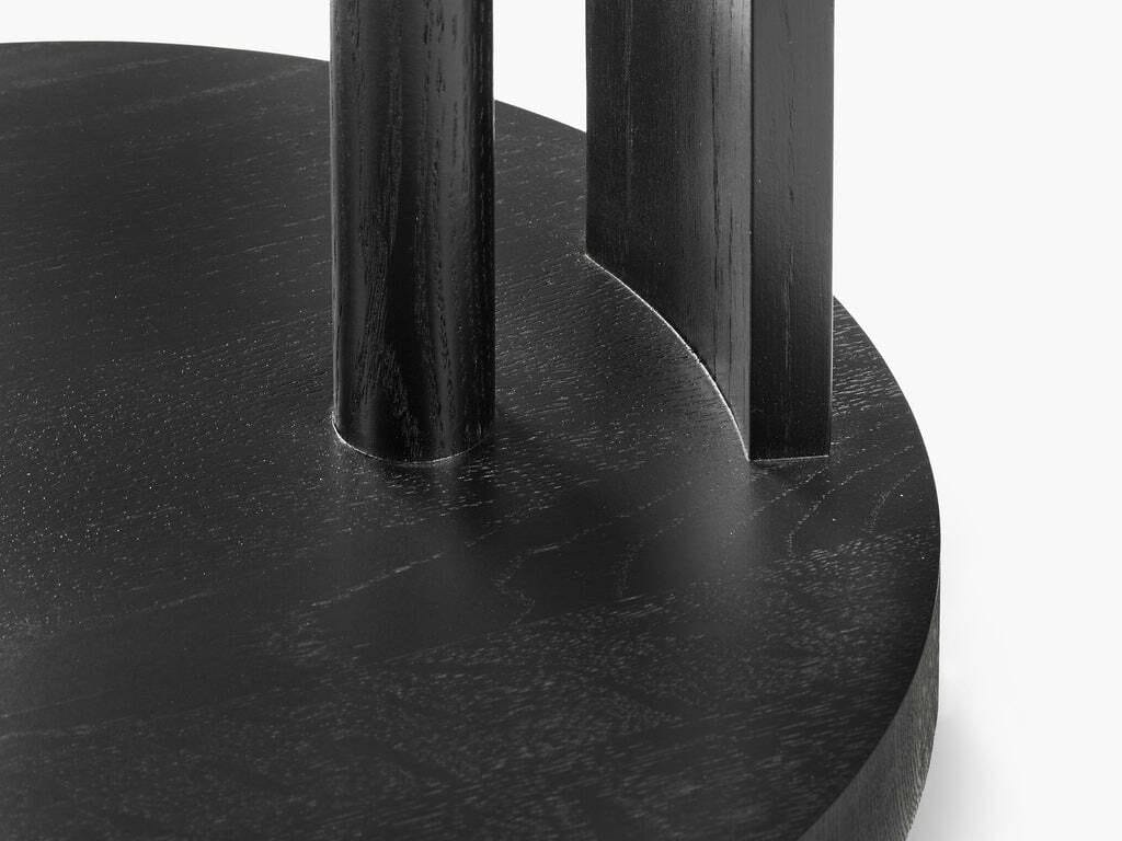 Деревянный низкий круглый журнальный столик Serax Мебель от Ann Demeulemeester ARCH-00011726 - Вид №4