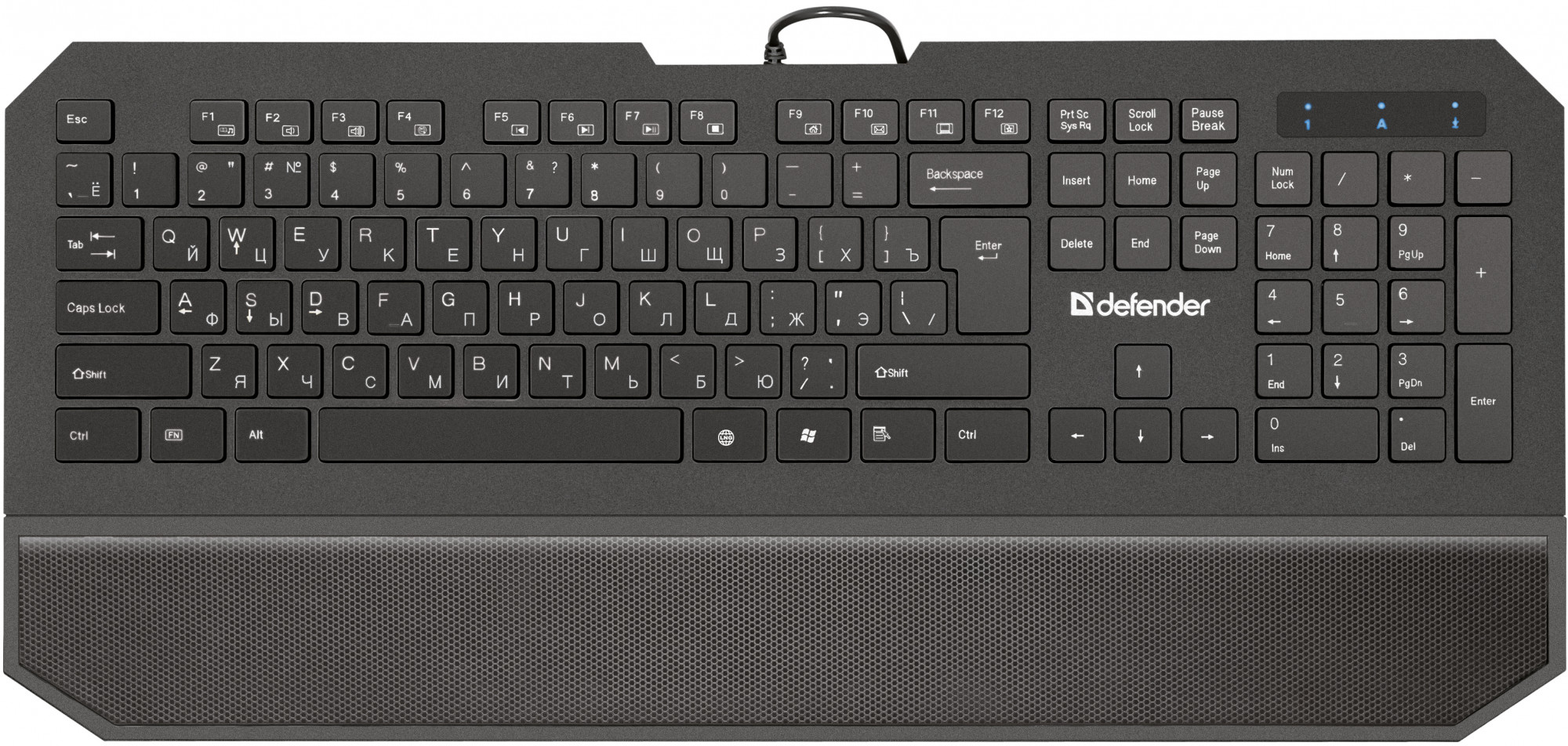 45602 проводная клавиатура oscar sm-600 pro ru,черный,полноразмерная usb Defender Santreyd 