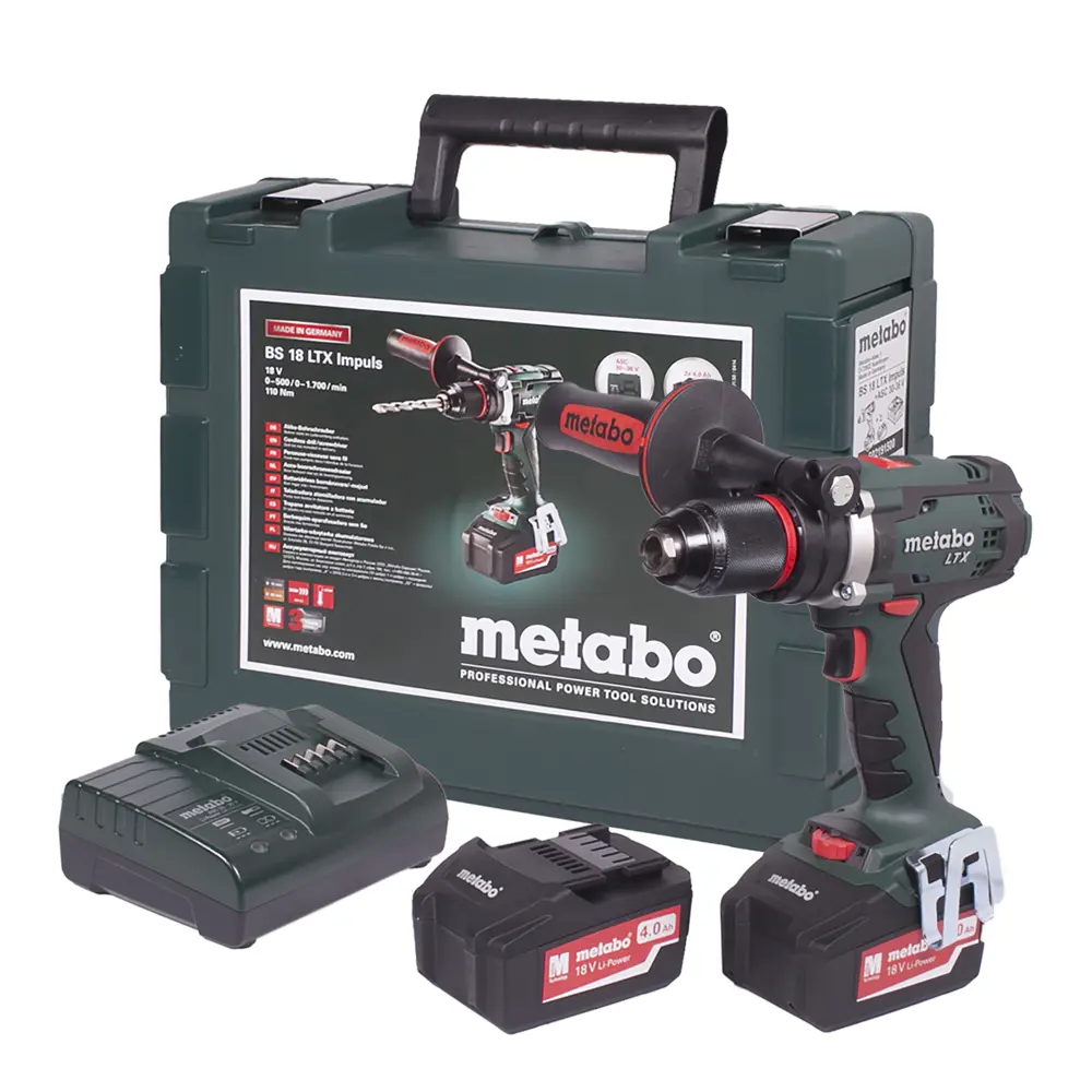Шуруповерт Metabo BS 18 LTX Impuls, Li-ion 18 В, 4 Ач 18118891 STLM-2110340  - Вид №2