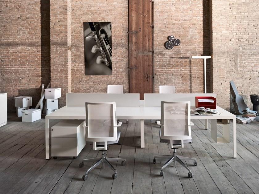 Sinetica Модульный прямоугольный рабочий стол Frame + sun-id-1410539 - Вид №6