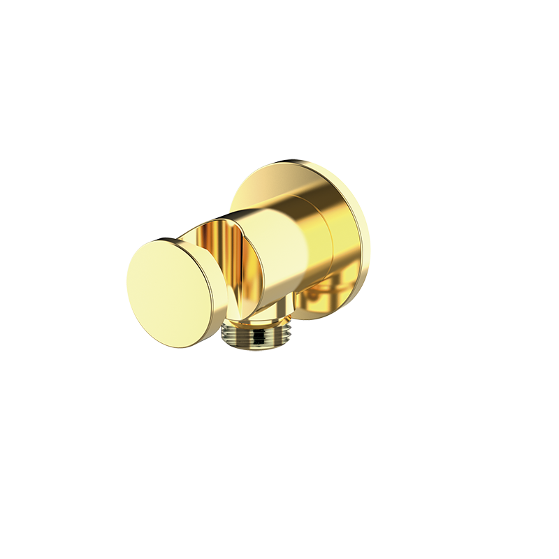 05006604 PREMIUM Держатель душевой лейки латуни с цилиндрической электрической розеткой Полированное Золото GRB MIXERS 