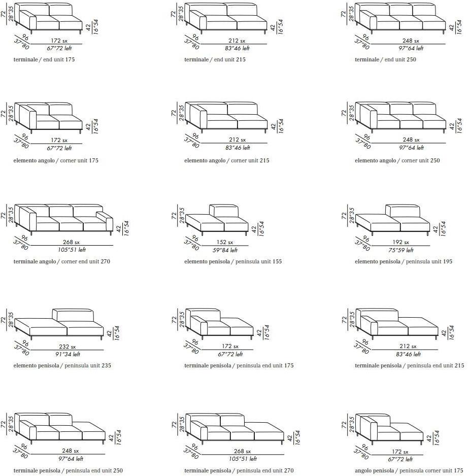 Meridiani 4-х местный кожаный диван Timothy sun-id-1411478 - Вид №2