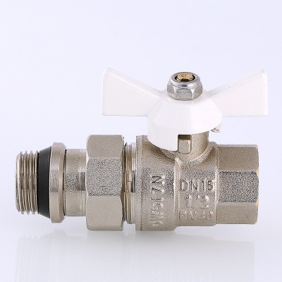 VT.227.NRW.04 Кран шаровой VALTEC BASE с полусгоном  и дополнительным уплотнением Valtec 1/2"  - Вид №4