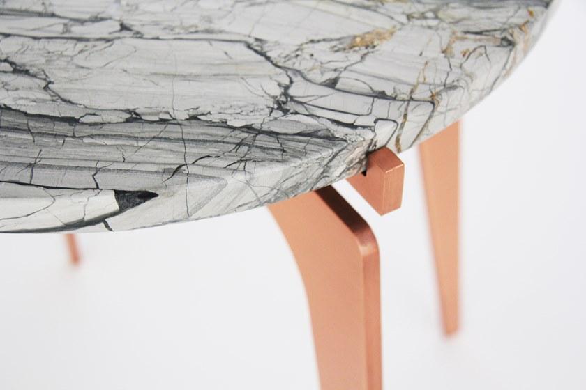 GABRIEL SCOTT Высокий круглый мраморный журнальный столик Prong sun-id-1449267 - Вид №14