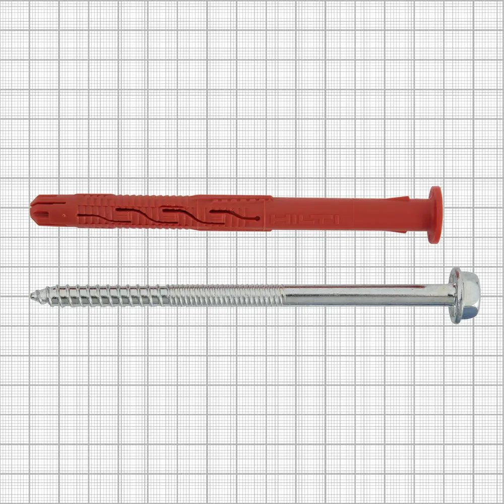 Дюбель фасадный Hilti HRD-H 10x140 мм нейлон/оцинкованная сталь цвет красный 20 шт. 82656586 STLM-2143889  - Вид №3