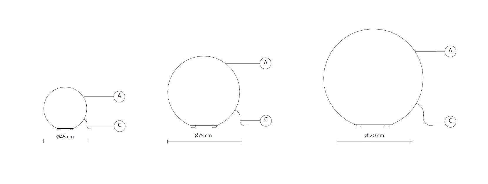 Напольная лампа из стекловолокна Karman Ululì-Ululà ARCH-00053125 - Вид №2