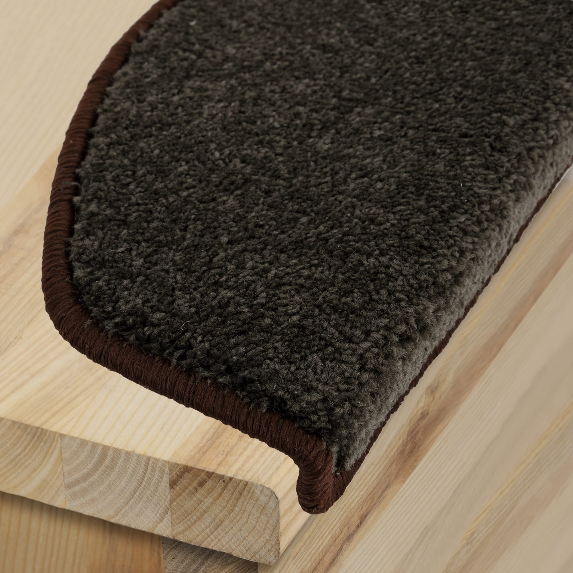 82375931 Коврик для ступеней «Sofia Step» 24x65 см полипропилен цвет коричневый Santreyd  - Вид №1