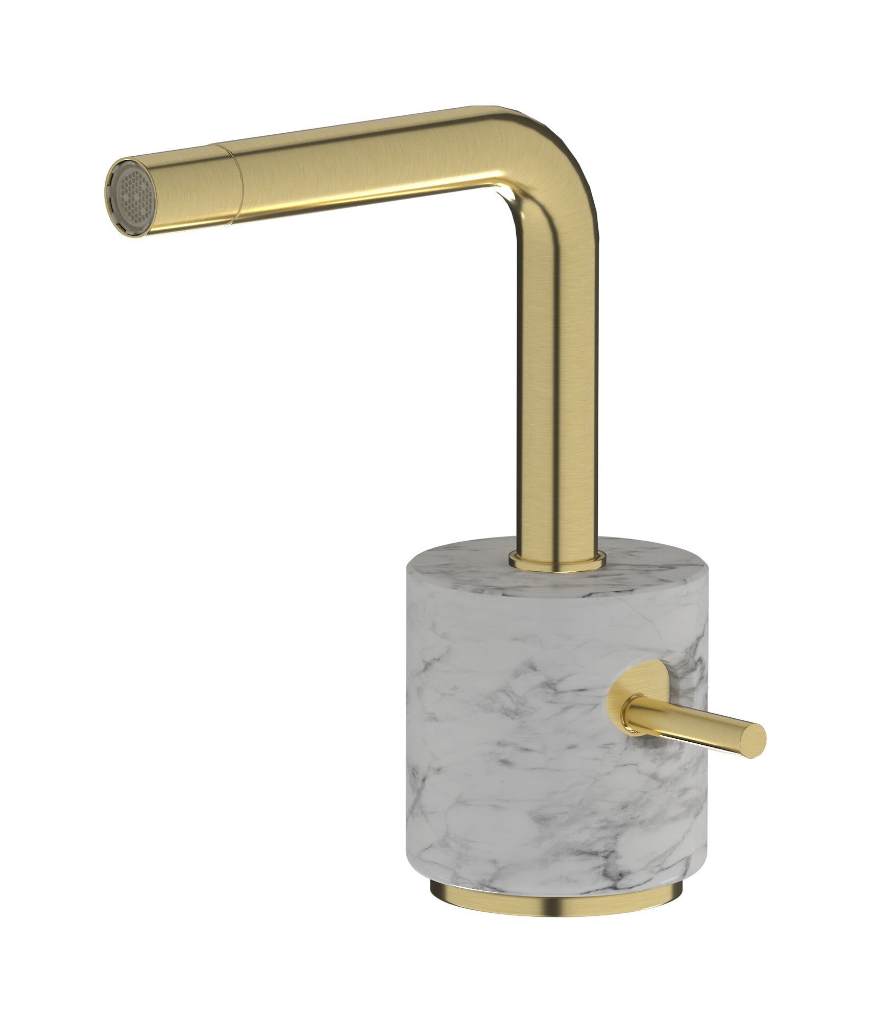 Смеситель для биде с одной ручкой из мрамора IB мрамор + мрамор Elle ARCH-00140636 - Вид №6