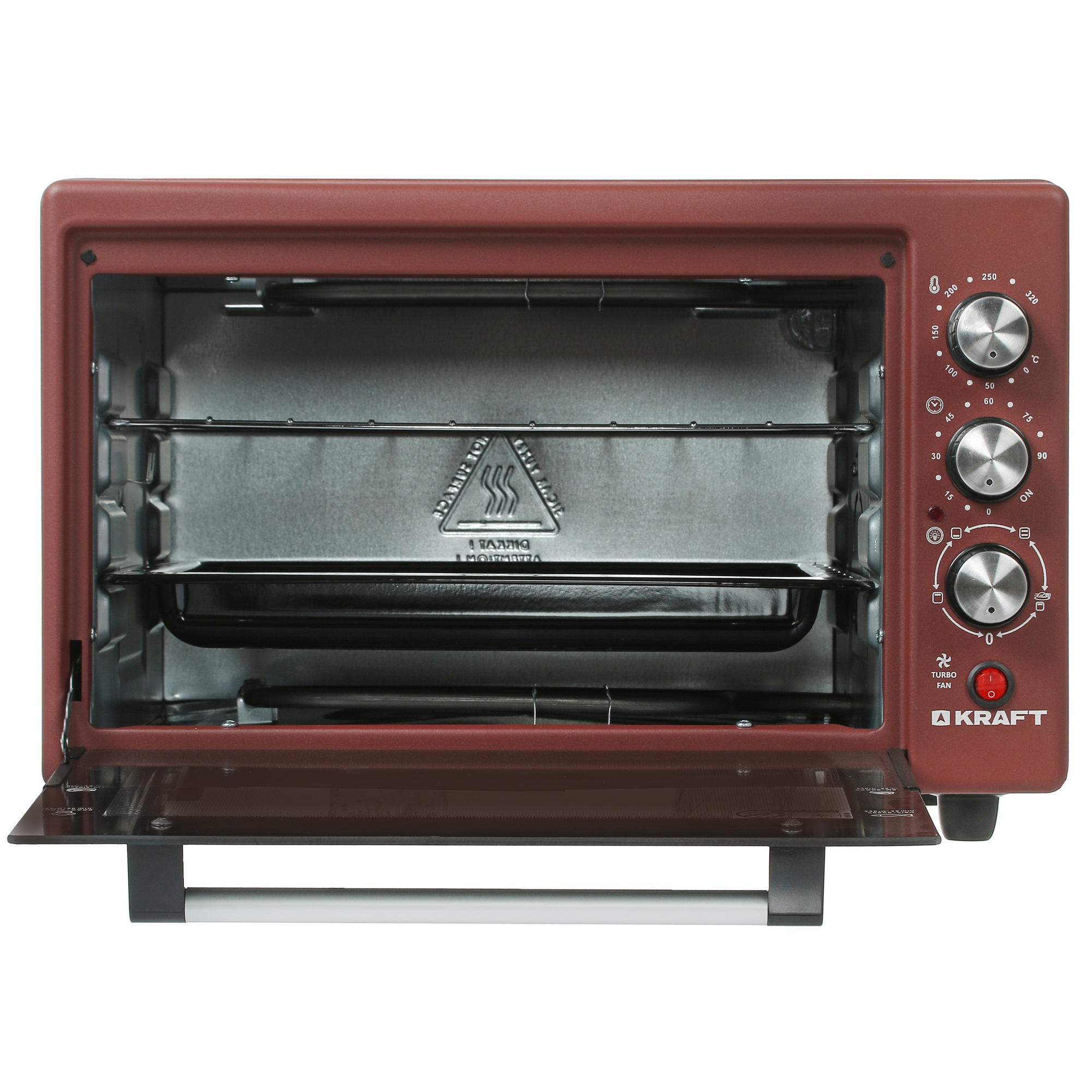 8187733 Мини-печь Kraft KF-MO 3804 RKR красный STDN-0092010 - Вид №1