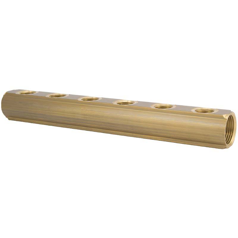 Коллектор ВВ 1" магистральный двусторонний ITAP 10 выходов 1/2"В 50мм 860110