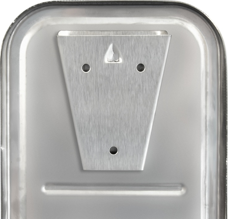 1402.095 Дозатор для жидкого мыла из нерж стали матовый антивандальный 8605m PUFF  - Вид №6