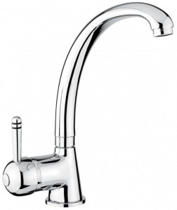 4057CR Высокий меситель Laguna для кухни, цвет хром