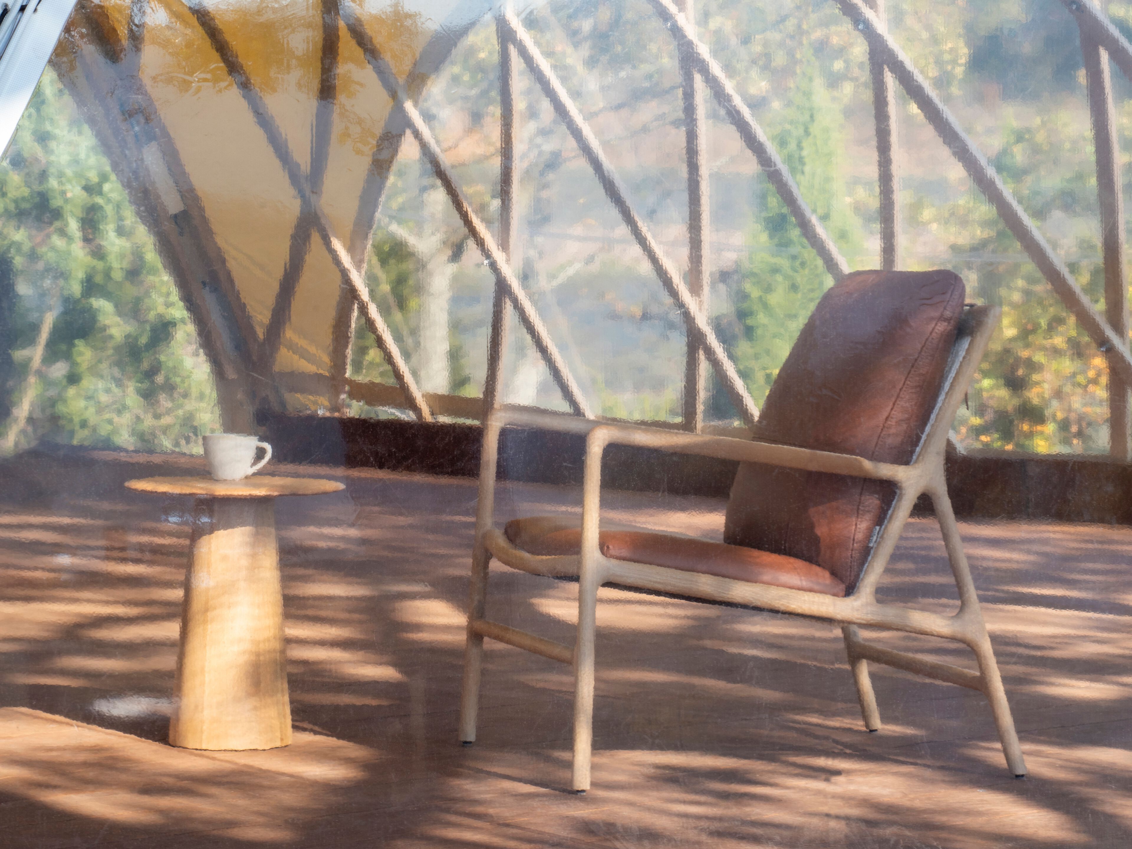 Дубовое кресло с кожаной подушкой Gazzda Dedo ARCH-00089715 - Вид №10